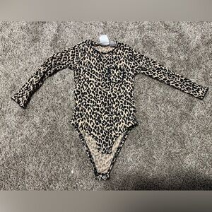 Zara leopard toddler bodysuit